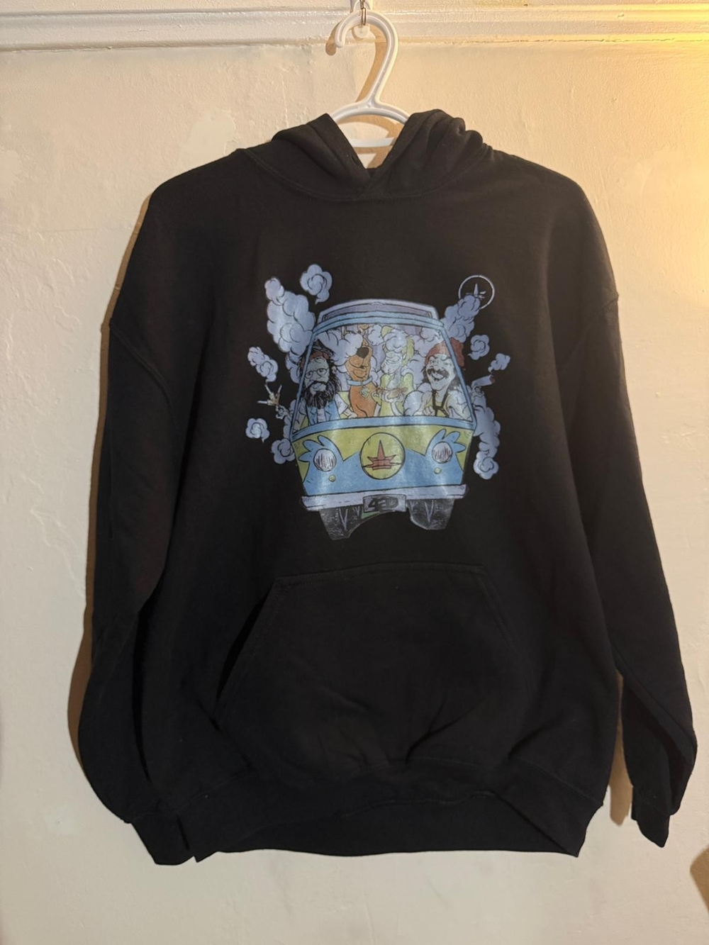 Scooby-Doo x Cheech & Chong 420 Stoner Black Graphic Hoodie